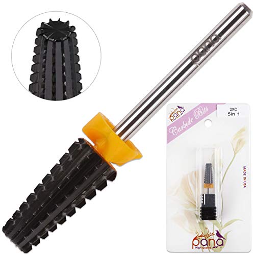PANA 3/32" Shank 5-in-1 Nail Carbide Bit, (Triple Coarse, 2X Coarse Grit, DLC Black) - Image 3