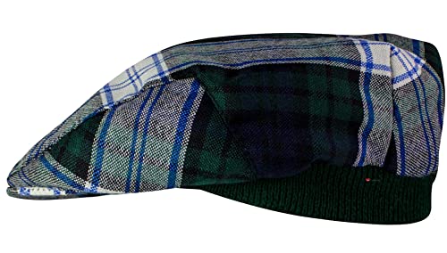Casquette plate motif tartan hommes femmes couvre-chef écossais