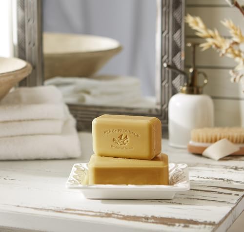 Image of Pre de Provence Artisanal French Moisturizing Soap Bar, Shea Butter Enriched, Quad Milled for Long Lasting Rich Smooth Lather, 5.3 Ounce, Verbena