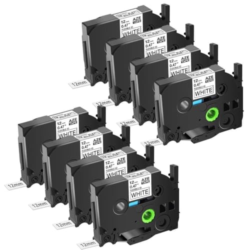 12mm 3-20PK TZE-FX231 TZE-FX241 131 631Ȃxe[vƌ݊̂_ȃ~l[ge[v(8PK Black on White)