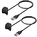 Produktbild KIMILAR Ladegerät Kompatibel mit Samsung Galaxy Fit 2 Ladekabel [2 Stücke], Tragbar 3.3FT/100cm USB Ladestation Charger Cable Kabel Kompatibel mit Samsung Galaxy Fit2 Smartwatch (tragbar Kabel)