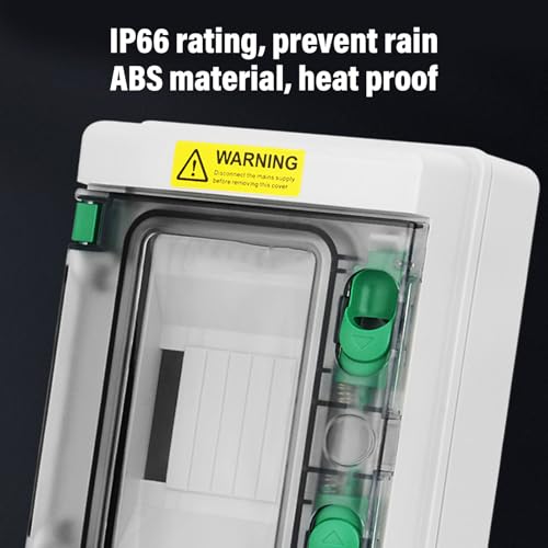 Boîtier de distribution étanche IP66 à 4 circuits en ABS avec couvercle