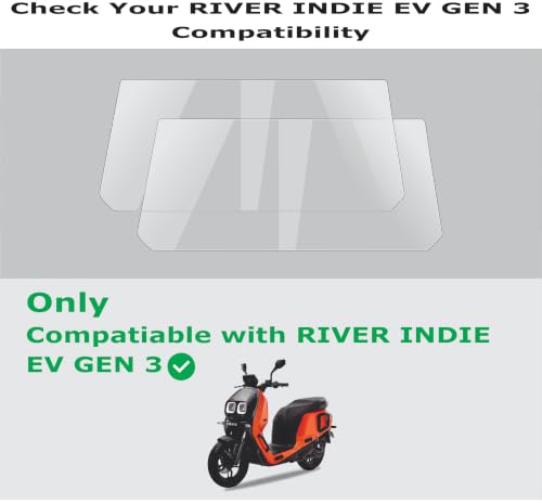 Image of OHAYO 2 Pack Display Screen Protector for River Indie EV Gen 3 & River Indie SZ14 Digital Speedometer Display | HD Clear 9H Hard Coating | Military Strength Scratch Resistant Protective Film | Not Tempered Glass