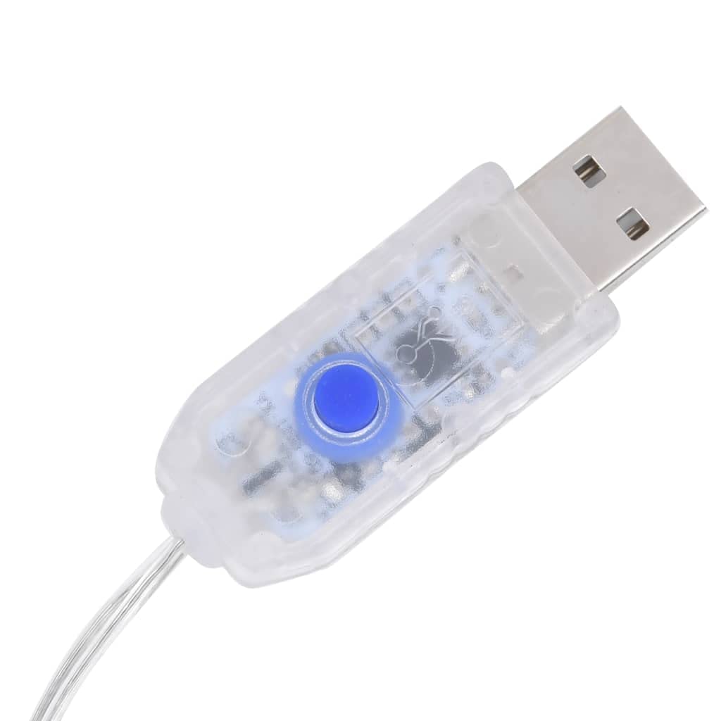 Home Outdoor OthersStar and Moon - Guirnalda de luces con mando a distancia, 345 LED, multicolor