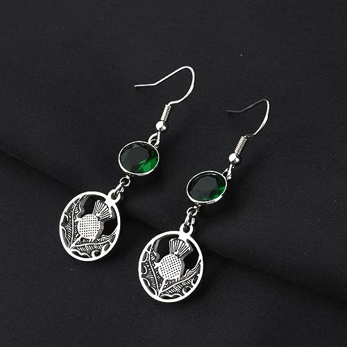 Outlander Inspired Scotland Thistle Dangle Earrings - Flower Jewelry Gift for Fans4