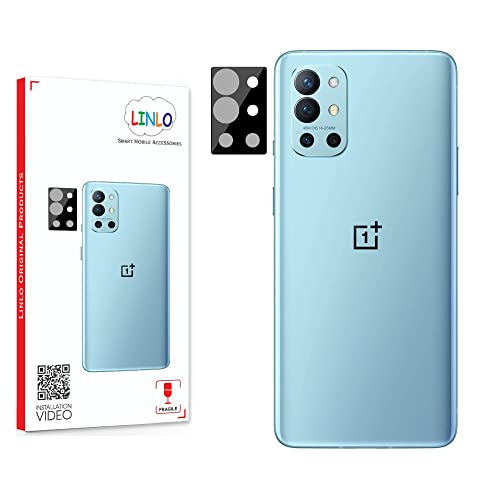 LINLO Back Camera Tempered Glass Lens Protector Compatible for OnePlus 9R 5G with Edge to Edge Coverage and Easy Installation Kit, Pack of 1