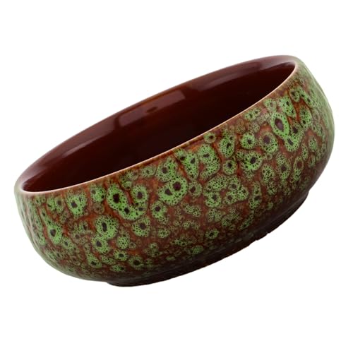 Toyvian Macetas De Cerámica Hidropónicas Redondas para Nenúfares y Hierba Suculenta Macetero De Jardín Forma De Lirio para Plantas Acuáticas Maceta Decorativa De Cerámica para Interior