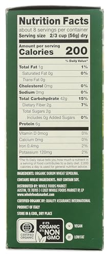 Image of Whole Foods Market, Organic Orecchiette Rigate, 16 Ounce