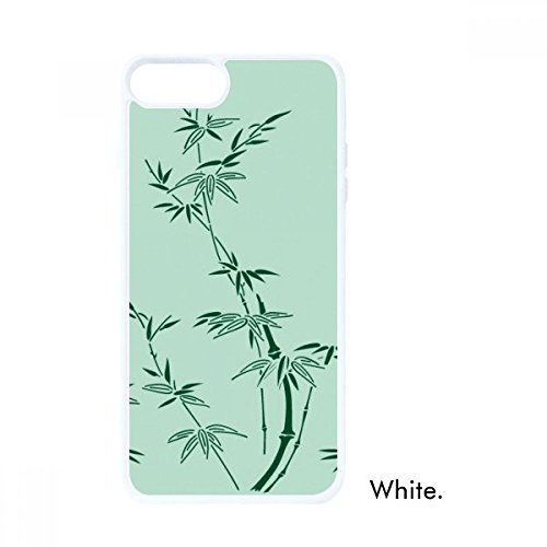 Coque iPhone SE 2 motif peinture japonaise bambou blanc etui mince