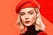 Women French Beret Hat - Winter Warm Wool Artist Beanie Cap | Classic Fashion Beret for Ladies and Girls Red