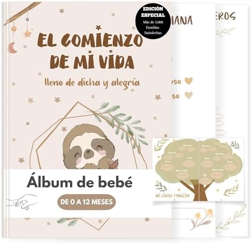 Album Bebe Recien Nacido para Pegar Fotos y Escribir del Primer A...