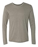 Bodek And Rhodes 50445524 6071 Next Level Mens Tri-Blend Long-Sleeve Crew Neck Tee Venetian Grey - Medium