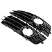 HouYeen Anteriore Fendinebbia Copertura Inferiore Griglie Paraurti Grill Set per A-udi A3 8P S-Line 2009-2012 Coppia Sinistra e Destra Nero Lucido