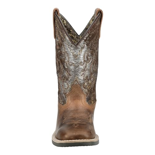 Smoky Mountain Western Boots Girls Sadie Metallic Brown 3403C