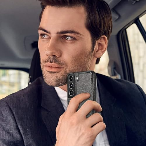 Image of Luxury Leather for Samsung Galaxy S24 5G Back Cover Case (Black)