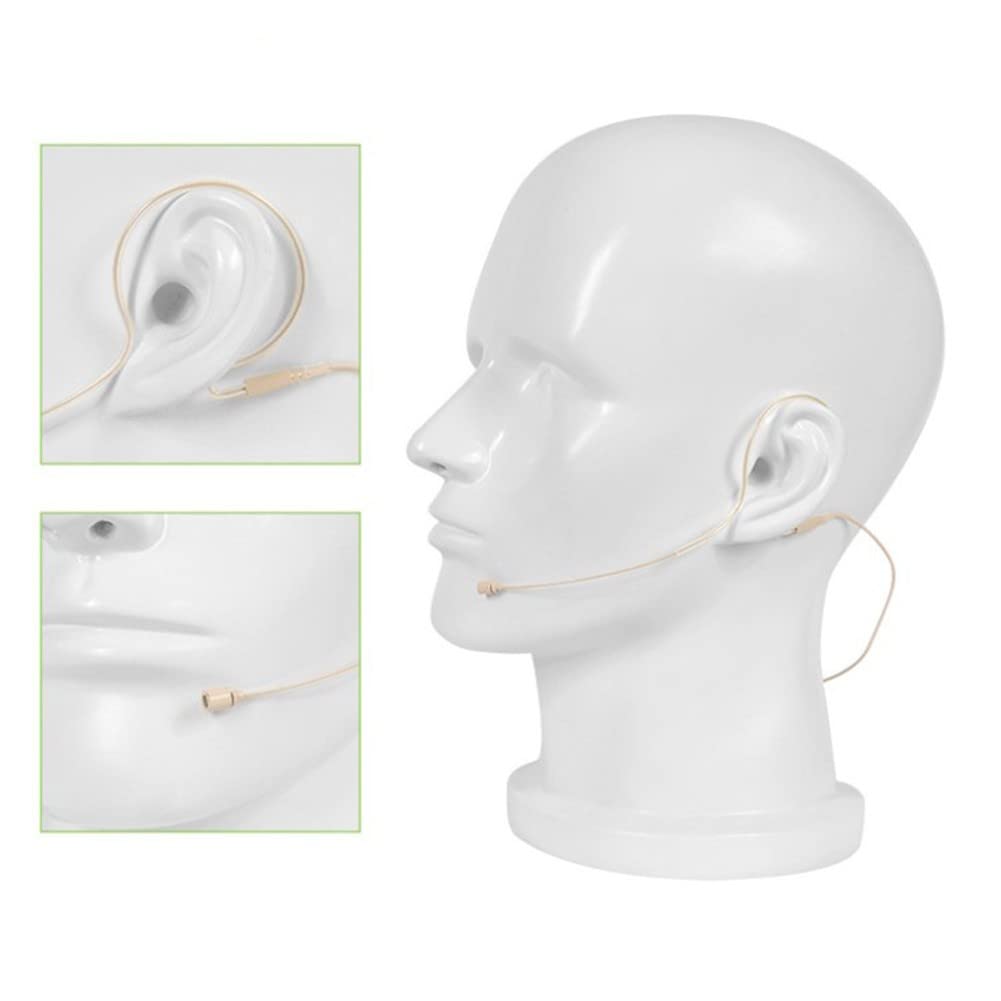 SPORTARC Earhook Headworn Headset Unidirectional Microphone Beige Single Earhook Headset Mic Headworn Microphone 3.5mm - Image 2