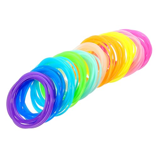 100 unidades de pulseira de silicone com geleia de cabelo estilo anos 80 pulseiras elásticas elástic