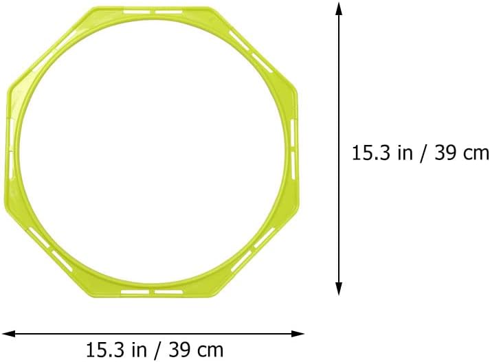 BESPORTBLE 4Pcs Agility Training Equipment, Football Training Circle Adult Soccer Ball Basketball Outdoor Trains for Adults Sports Agility Football Training Ring Ladder Footwork, Multi-Function Agilit