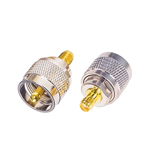 Conector SMA hembra a UHF macho PL259 adaptador RF para antena de radio coaxial 2