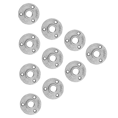 Flens Pijp Base DN15 Legering Draad Decoratieve Vlieger Flens 3-Gat Pijp Fittingen 10 Stks Praktische DIY Tools - Image 3