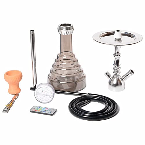 Shisha Set 53cm 1 Schlauch Premium Shisha Komplettset,tragbares Design Modernes Shisha Shisha Kit mit Shisha Zubehör. A – Bild 4