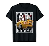 Tokyo Route Drag Racing Japanese Import Car - Funny Car Guy T-Shirt