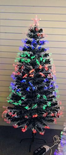 Northlight 6' Pre-Lit LED Fiber Optic Color Changing Christmas Tree With Star Tree Topper, 1