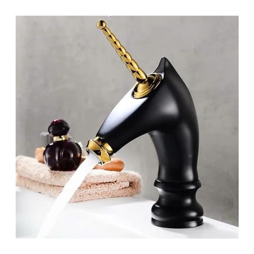 Robinet de salle de bain en laiton mitigeur eau chaude et froide élégant pour lavabo design