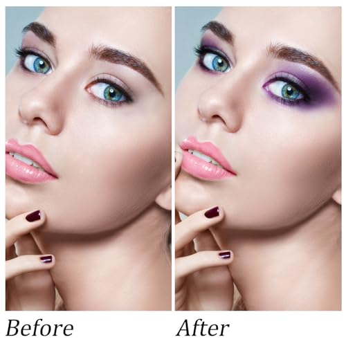 Boobeen Purple Smoky Eyeshadow Palette, 9 Colors Eye Shadow Powder for Women, Matte Glitter Eyeshadow Makeup with Long Lasting Color - Image 4