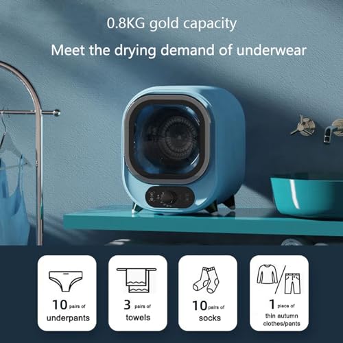 Petit sèche-linge mural pour studio et camping-car compact bleu - 2