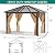 10'x12' Hardtop Gazebo, Outdoor Polycarbonate Single Roof Canopy, Aluminum Frame Permanent Pavilion with Curtains and Netting, Sunshade for Garden, Patio, Lawns