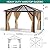 GAOMON 10'x12' Gazebo, Hardtop Outdoor Aluminum Frame Canopy with Netting and Curtains, Polycarbonate Garden Tent for Patio, Lawn, Backyard, Deck (10x12ft)