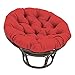 Seat Cushion Papasan Chair Cushion,cómodos Cojines para Columpios para Hamaca con Forma de Huevo,Waterproof Outdoor Hanging Basket Chair Cushions,Rojo,59 * 59in