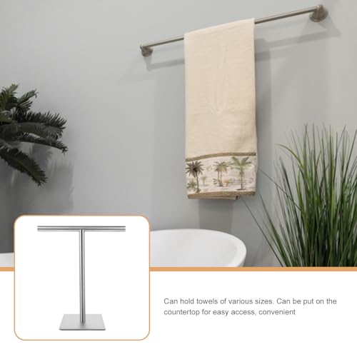 Toallero de acero inoxidable cepillado vertical BESPORTBLE para encimera de baño 4