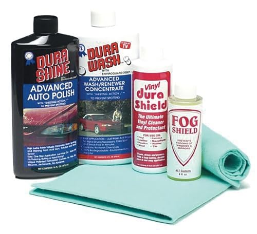 Freshnewlooks Kit de cuidado de coche Dura Shine Polish niebla madera goma plástico superficie libre de rayas