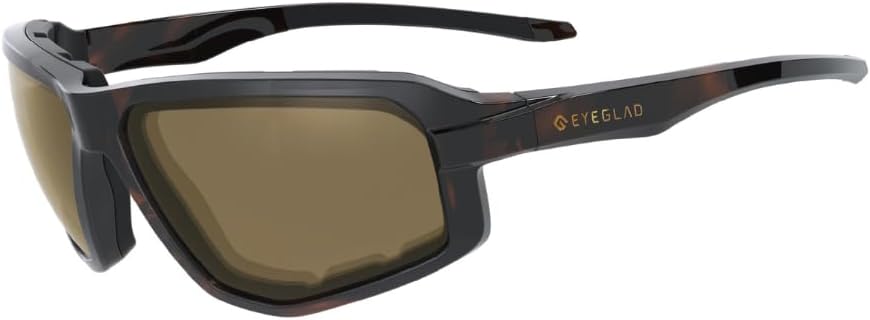 ENZO Z87+ Powersports Motorcycle Riding Goggles HD High Contrast UV400 Sports Wrap Sunglasses Safety Glasses for Men & Women(Dune)