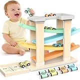 Toyzey Montessori Spielzeug ab 1 Jahr, Holzspielzeug Motorikspielzeug ab 1 2 Jahr Junge Kugelbahn Holz Kinderspielzeug ab 2 Jahre Geschenk Kinderspielzeug ab 1 2 Jahre Mädchen Junge Auto Spielzeug