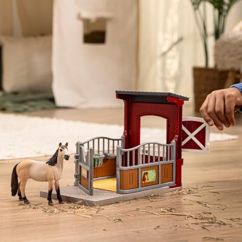 schleich Farm World | Ponybox mit Mustang Stute 42724 | 19 Teile – Ansicht 2
