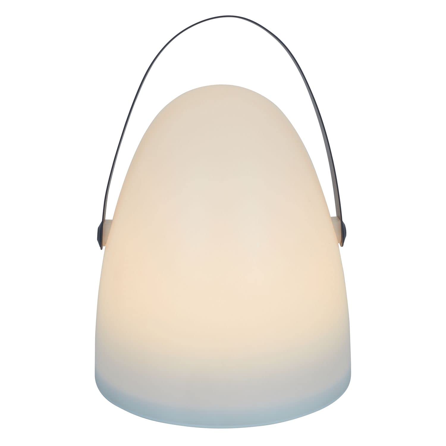 Lampe d'extérieur à Poser avec poignée 30 cm Blanc Noir