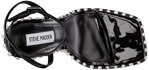 Steve Madden Women's Zelle Heeled Sandal, Black Multi, 7 #TOP4