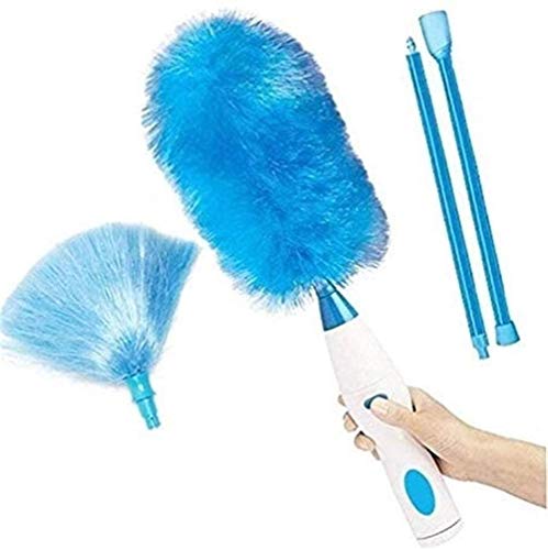 Plumero eléctrico, plumero eléctrico giratorio 360° Rauotable Duster plumero para polvo recargable para casa, oficina, coche Cover