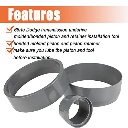 Ymt 68Rfe Transmission Underdrive Piston And Retainer Install Tool For Dodge #T-3250-Km Bonded Molded Piston And Piston Retainer Tool(3Pcs) #TOP1