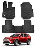 Floor Mats for Toyota RAV4 2019-2025 (Not for RAV4 Prime), All Weather Car Floor Liners Custom Fit for Toyota RAV 4 Accessories 2025 2024 2023 2022 2021 2020 2019 3PCS