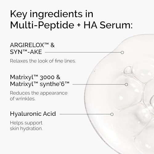 Image of The Ordinary Multi-Peptide + HA, Anti-Aging Formula for Crow's Feet, Elasticity & Firmness, 30ml