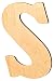 UNFINISHEDWOODCO Unfinished Wood Letter, 15-Inch, Monogrammed S, Large