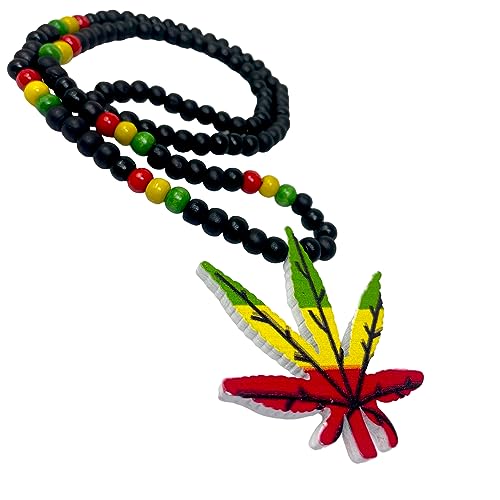 Exotic & Trendy Jewelry, Books and More Africa Necklace - Wooden Rasta Necklace Africa Unite Jamaican Necklace Wakanda Necklace3