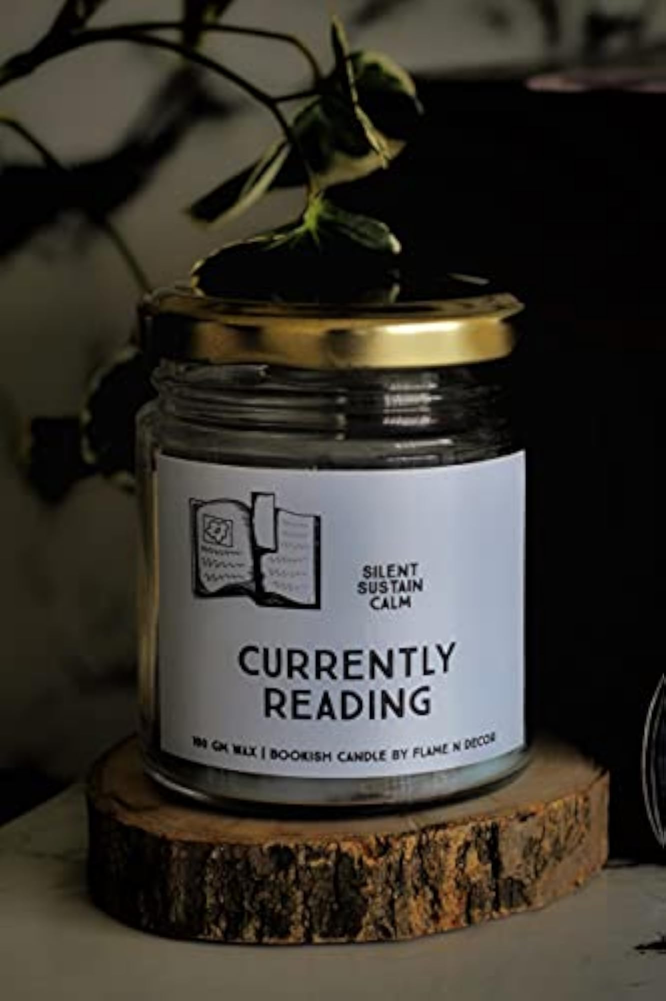 Currently Reading Bookish Candle, Decorative Gift