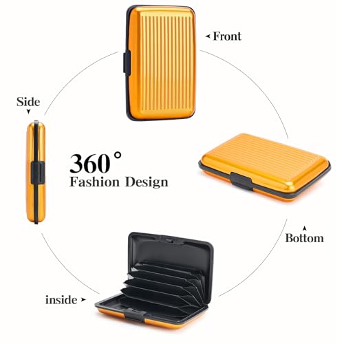 Image of Women Credit Cards Holder,RFID Blocking Protection Aluminum Metal Wallet for Men Women Business Card Holder