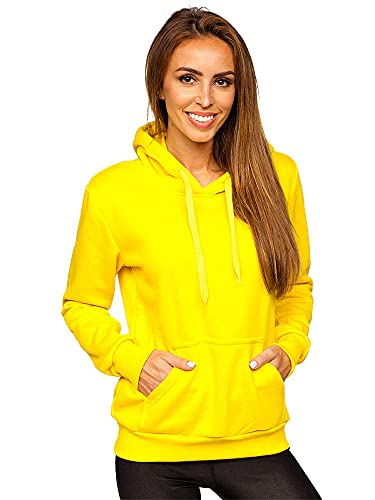 BOLF Damen Sweatshirt Classic Sweater Pulli Kapuzenpullover Langarmshirt...