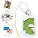 2 Pcs Aylic Photocard Holder with Metal Keyring 3 Inch ID Badge Holder Hard Badge Holders Bus Credit ID Bank Card Holders for Nurse Doctor Teacher